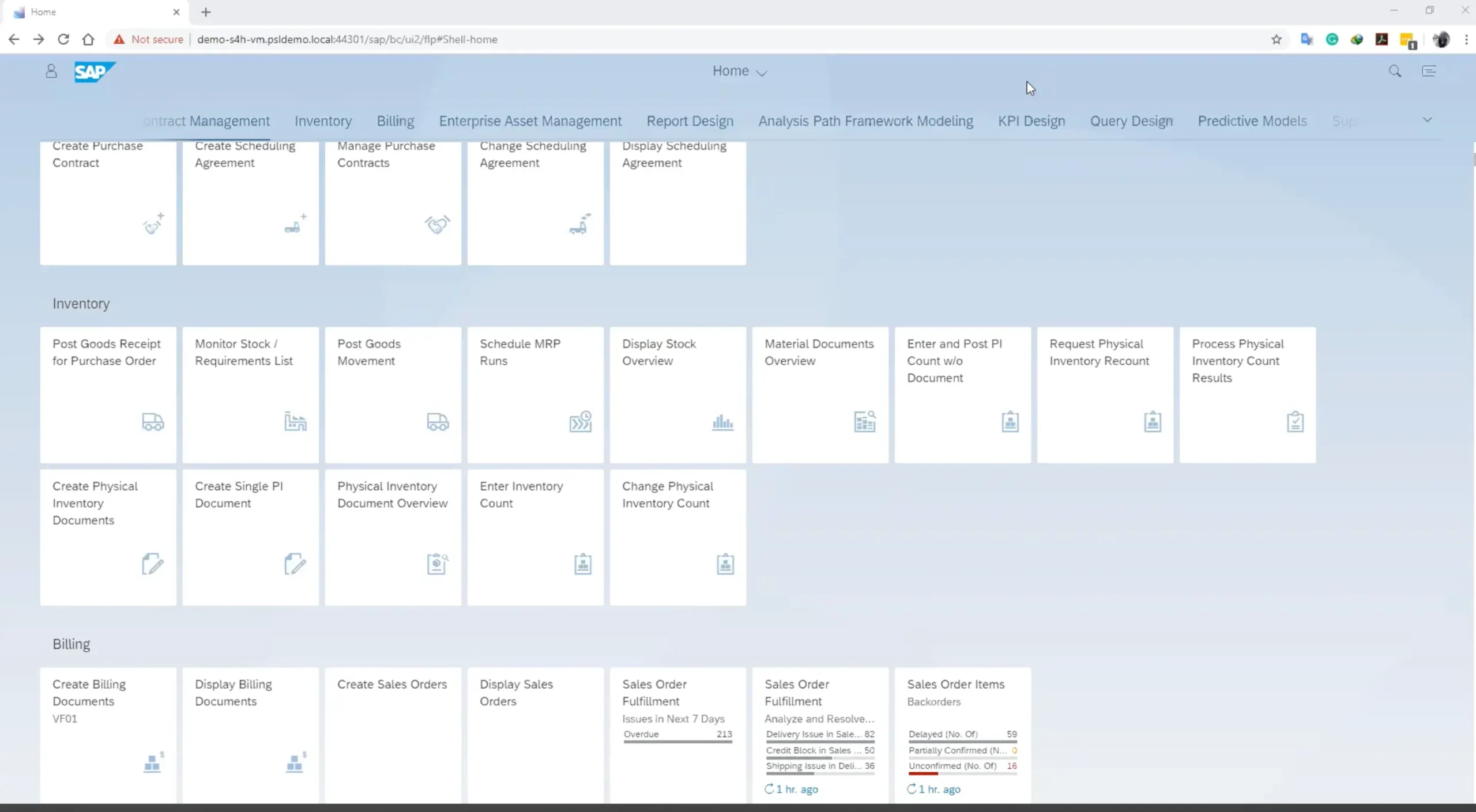 Dashboard SAP