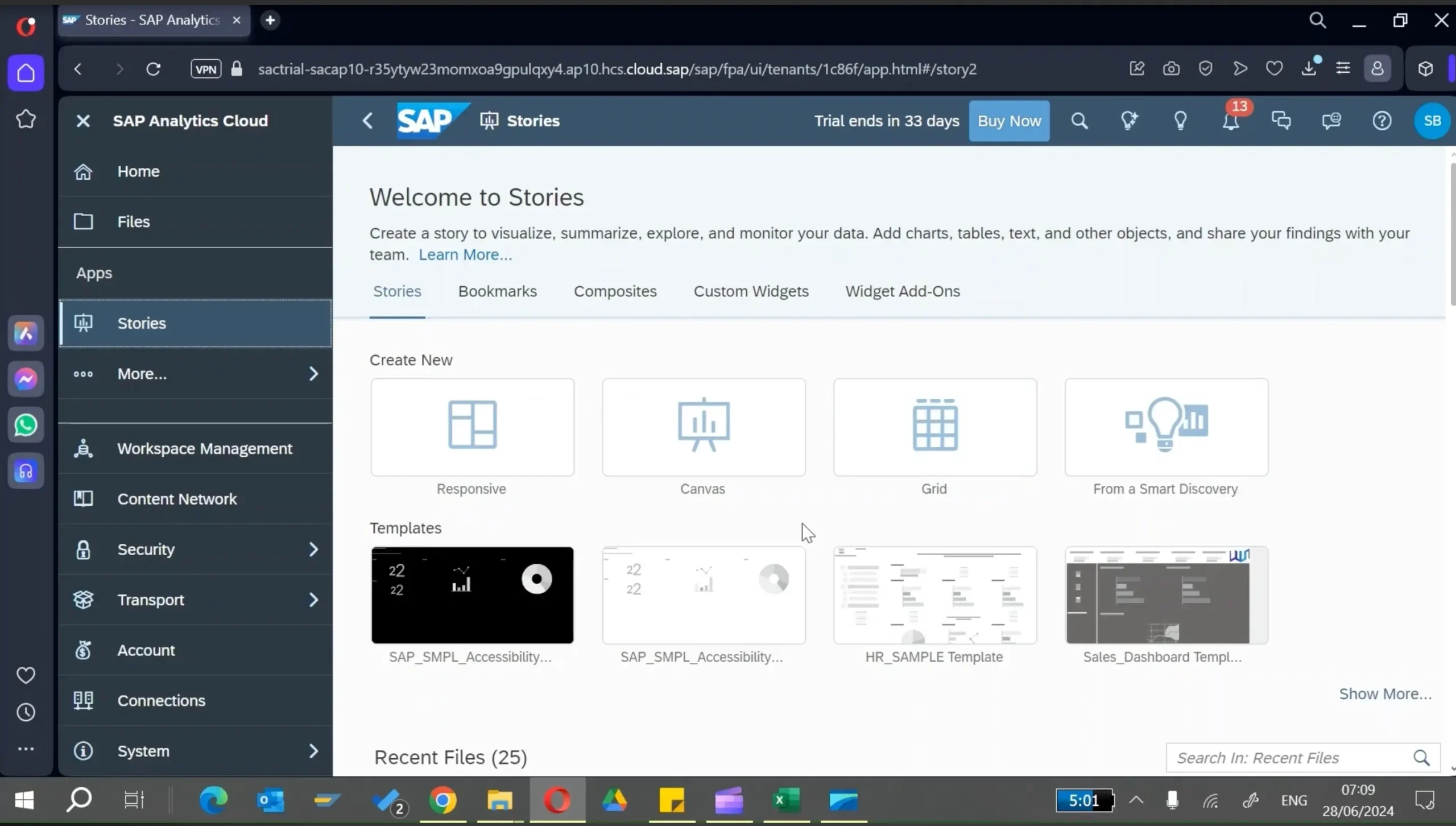 Dashboard Data Analytic SAP