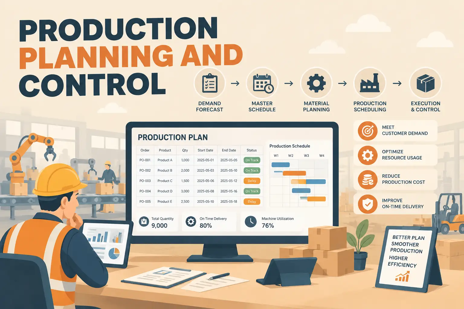 Strategi Mengoptimalkan Production Planning and Control di Industri Manufaktur